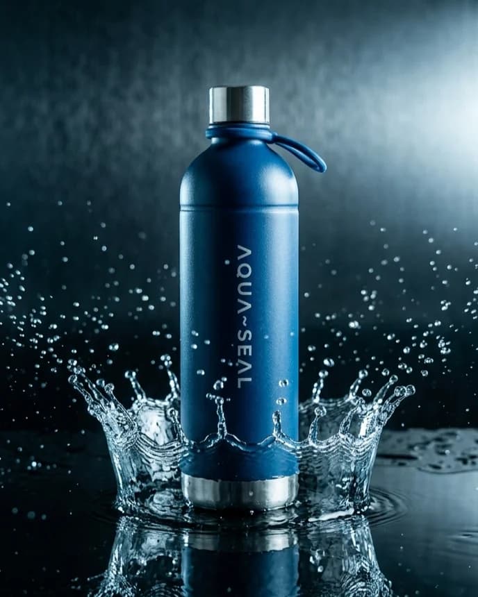 AQUA~SEAL Navy im Wasserspritzer