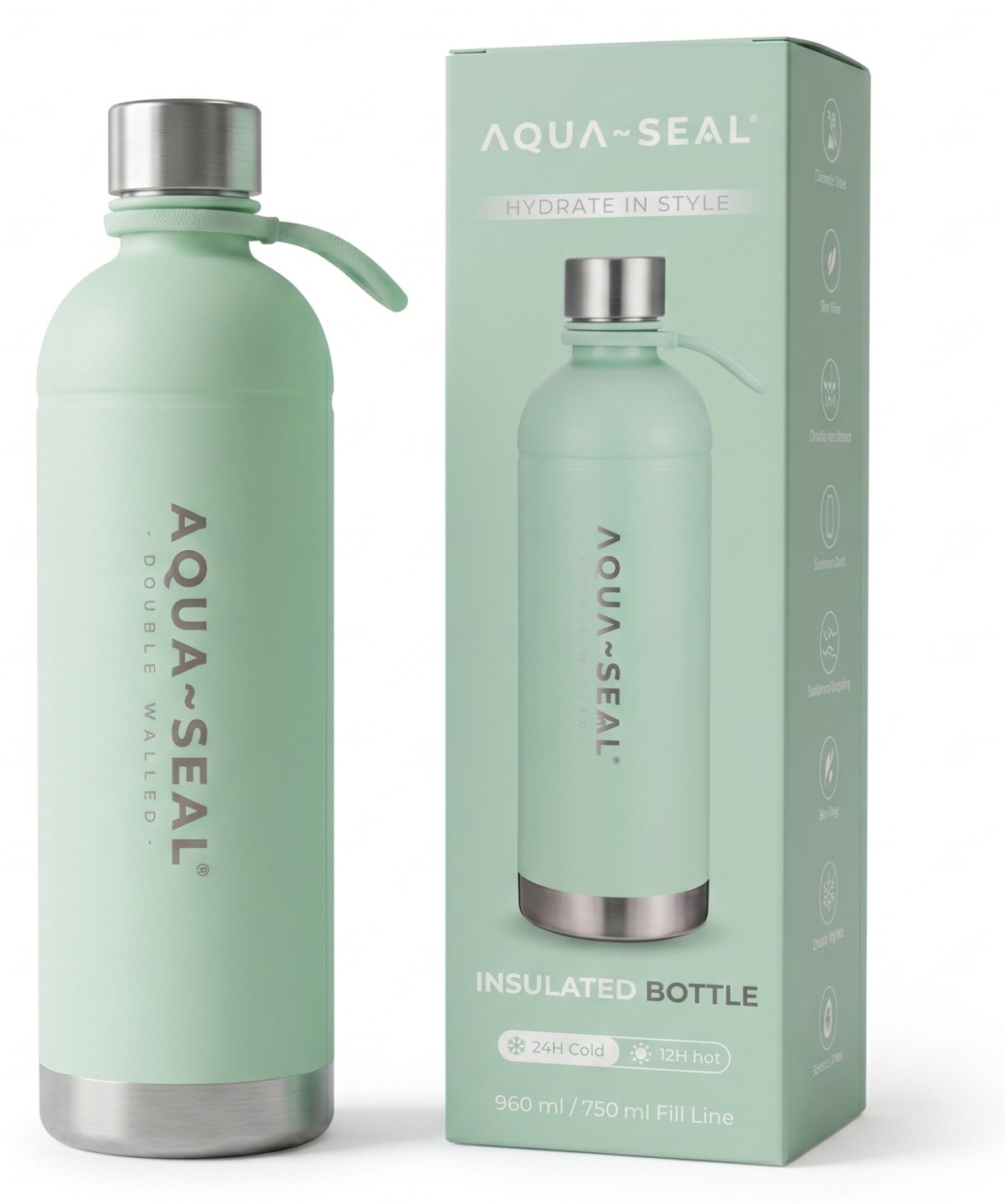 AQUA~SEAL Mint Green mit Verpackung